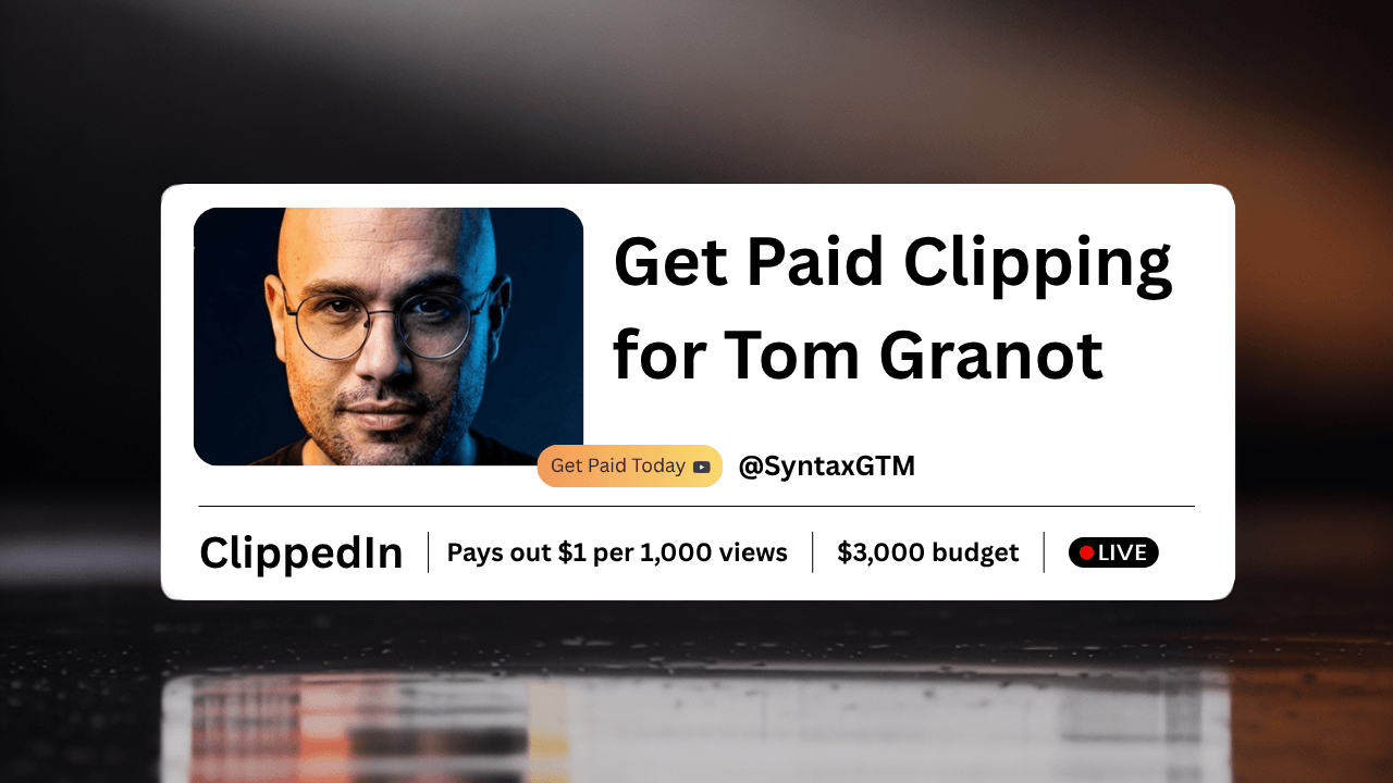 Tom Granot | SyntaxGTM Clips