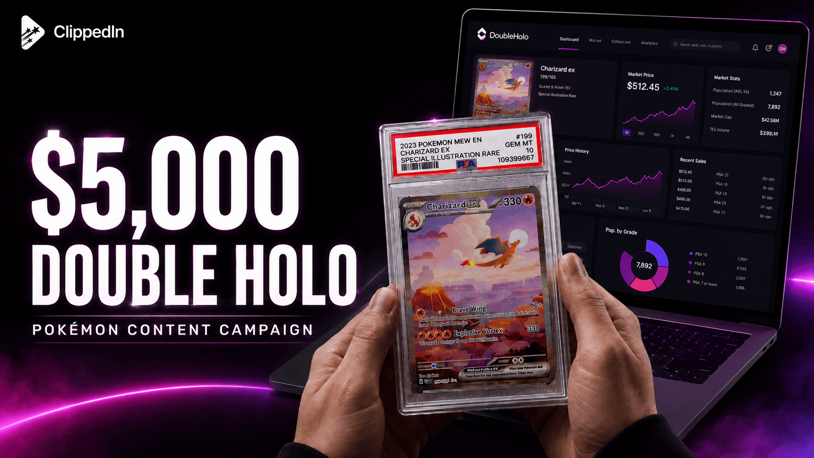 $5,000 Double Holo Pokémon Content | $1.50 CPM