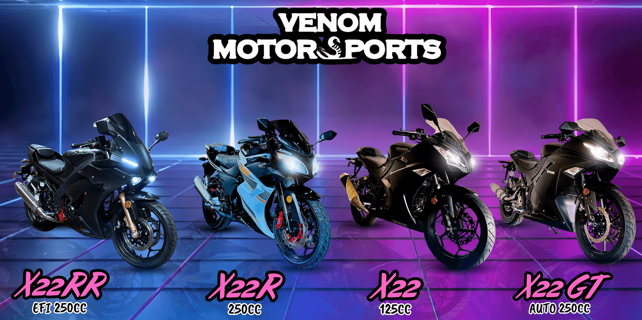 Venom Motorsports Beginner Motorcycle Clips