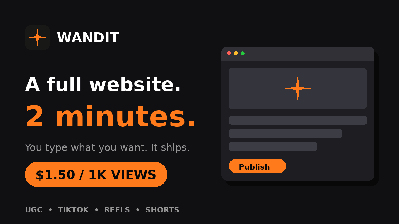 Wandit - AI That Builds Websites & Runs Your Ads