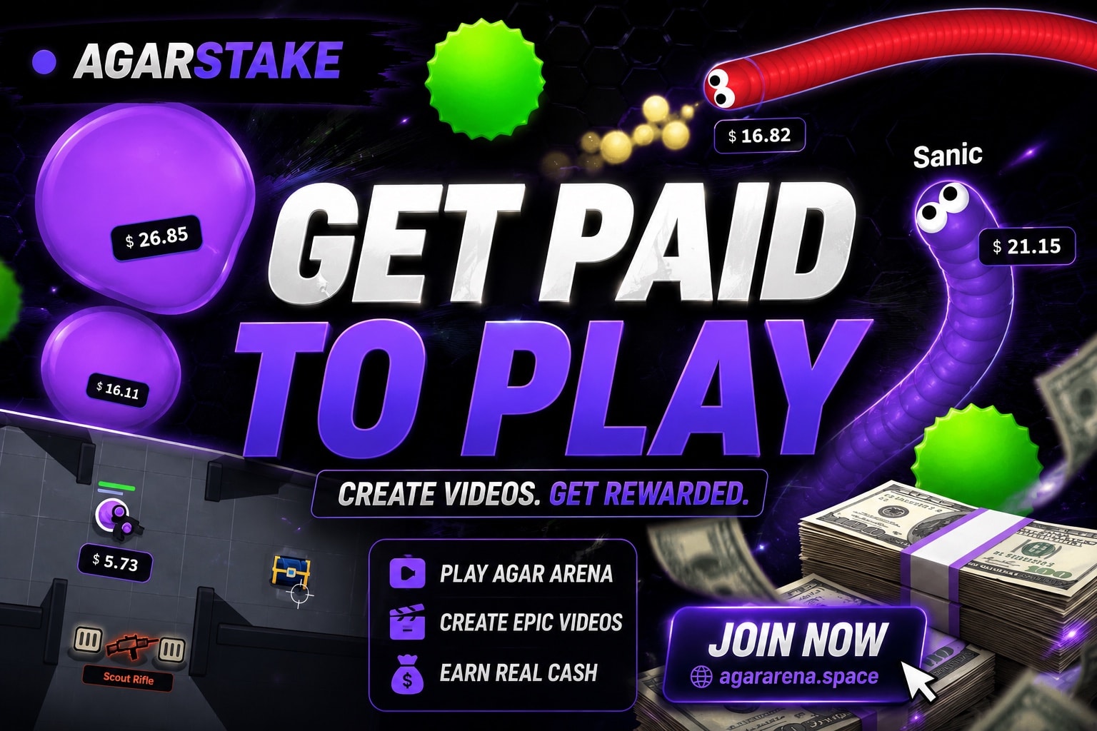 AgarStake UGC Gameplay Campaign