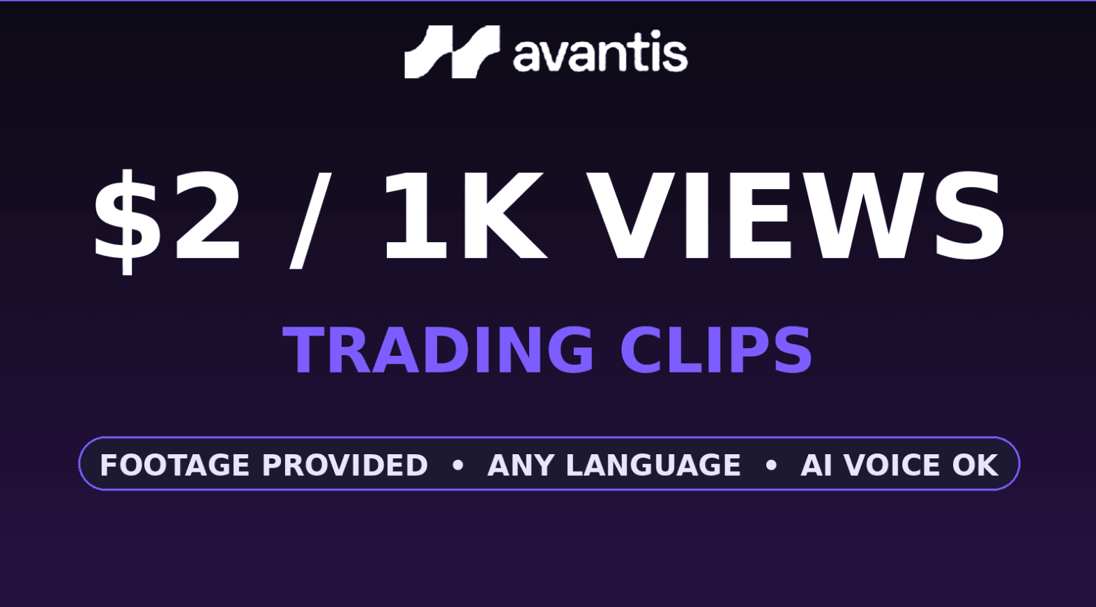 $2 per 1K - Trading Clips (Footage Provided)