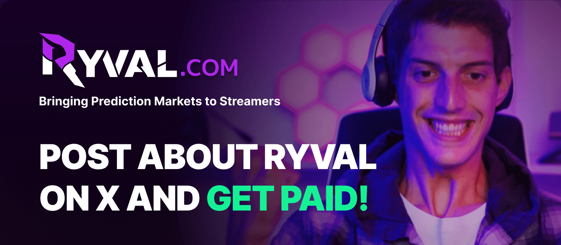 Get Paid to Post About RYVAL — $5 per 1,000 Views on X