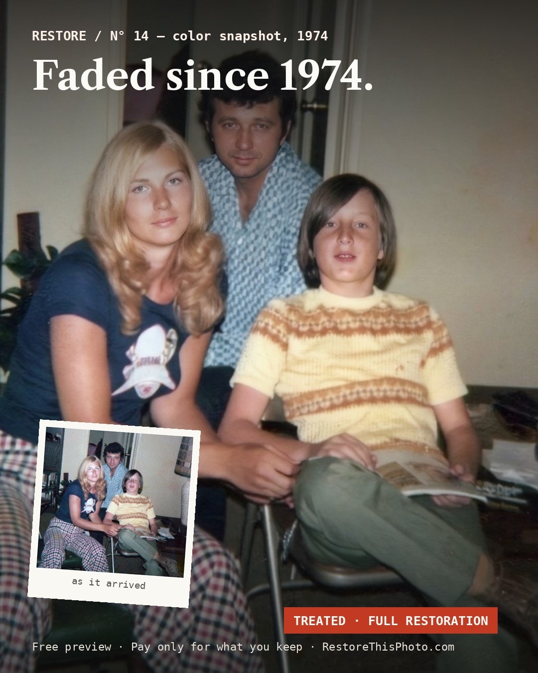 Use RestoreThisPhoto on Your Own Old Photo — $2/1K
