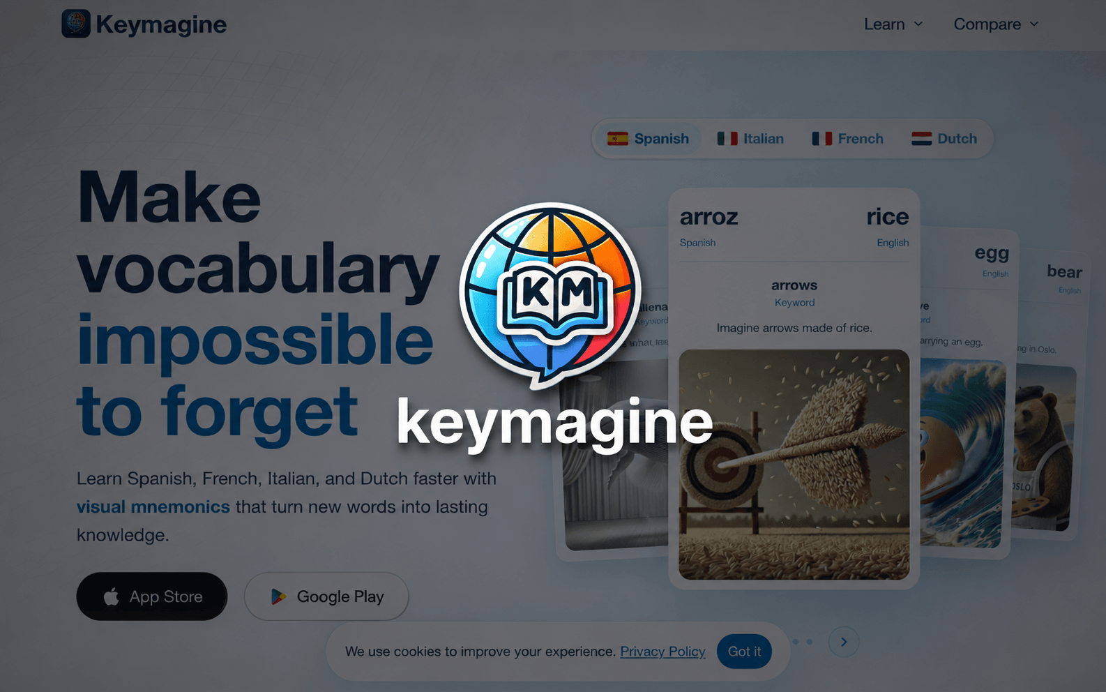Keymagine {Language learning slides}