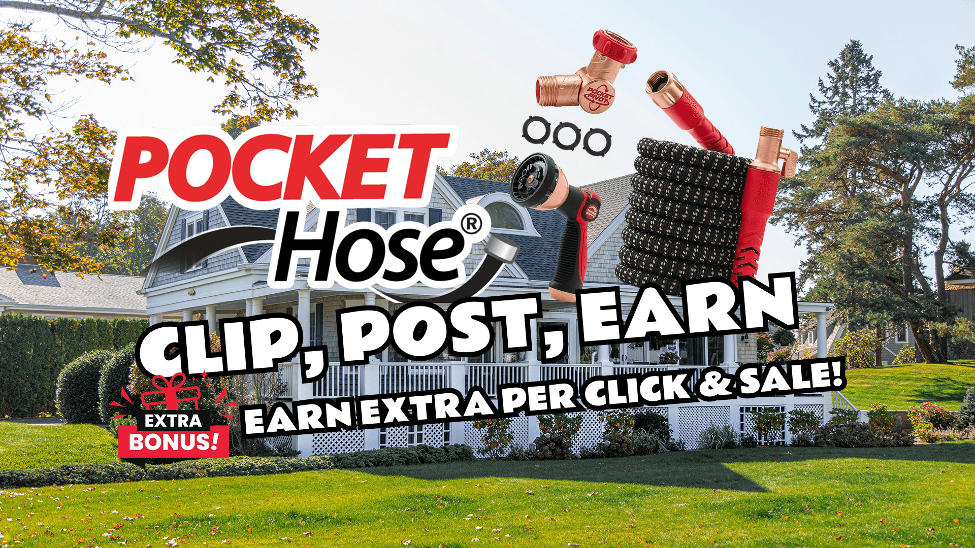 Earn with Pocket Hose Ballistic: CPM + CPC Rewards