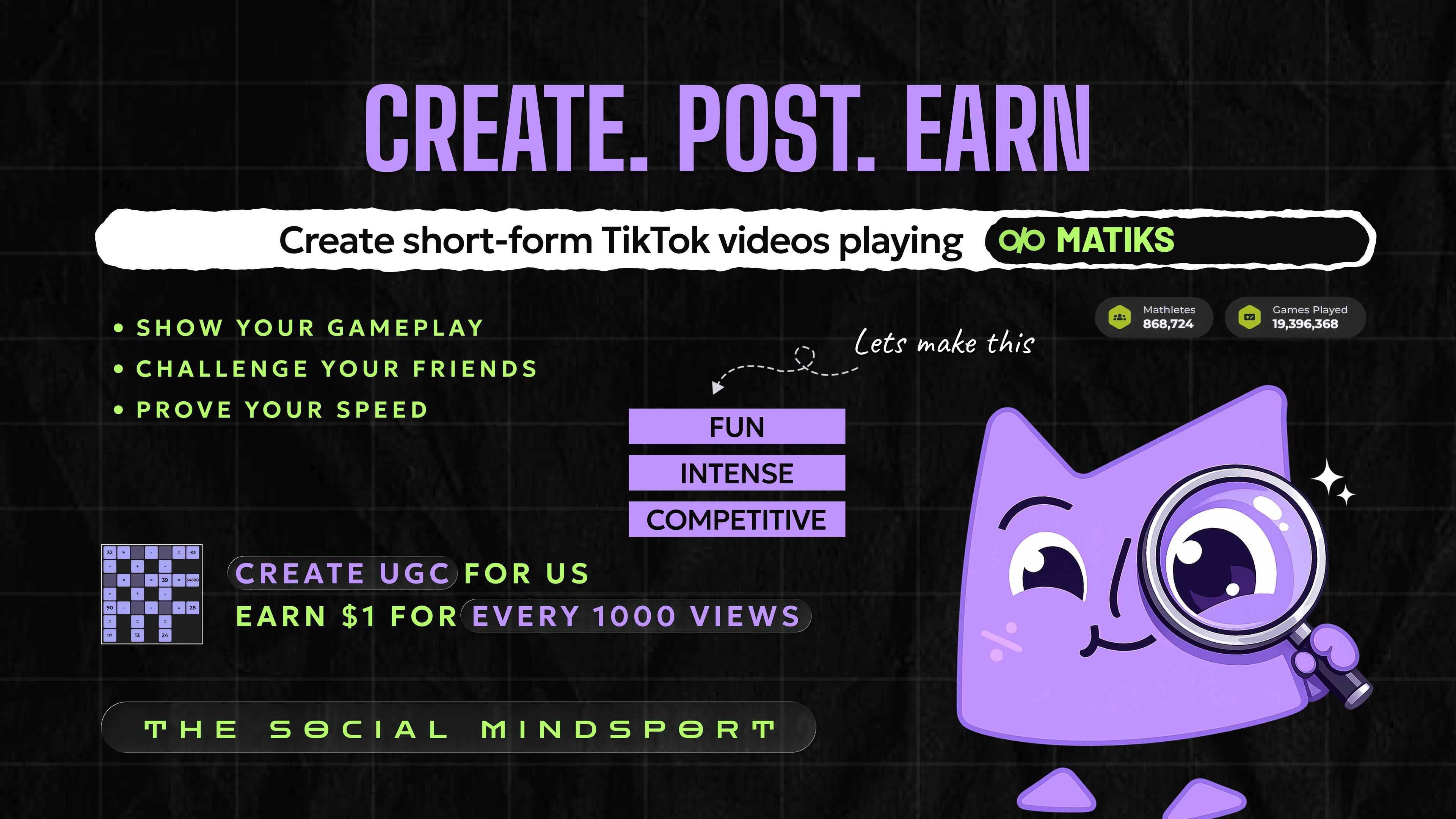 Create UGC for Matiks & earn up to $100