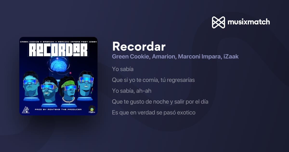 Recordar - Green Cookie