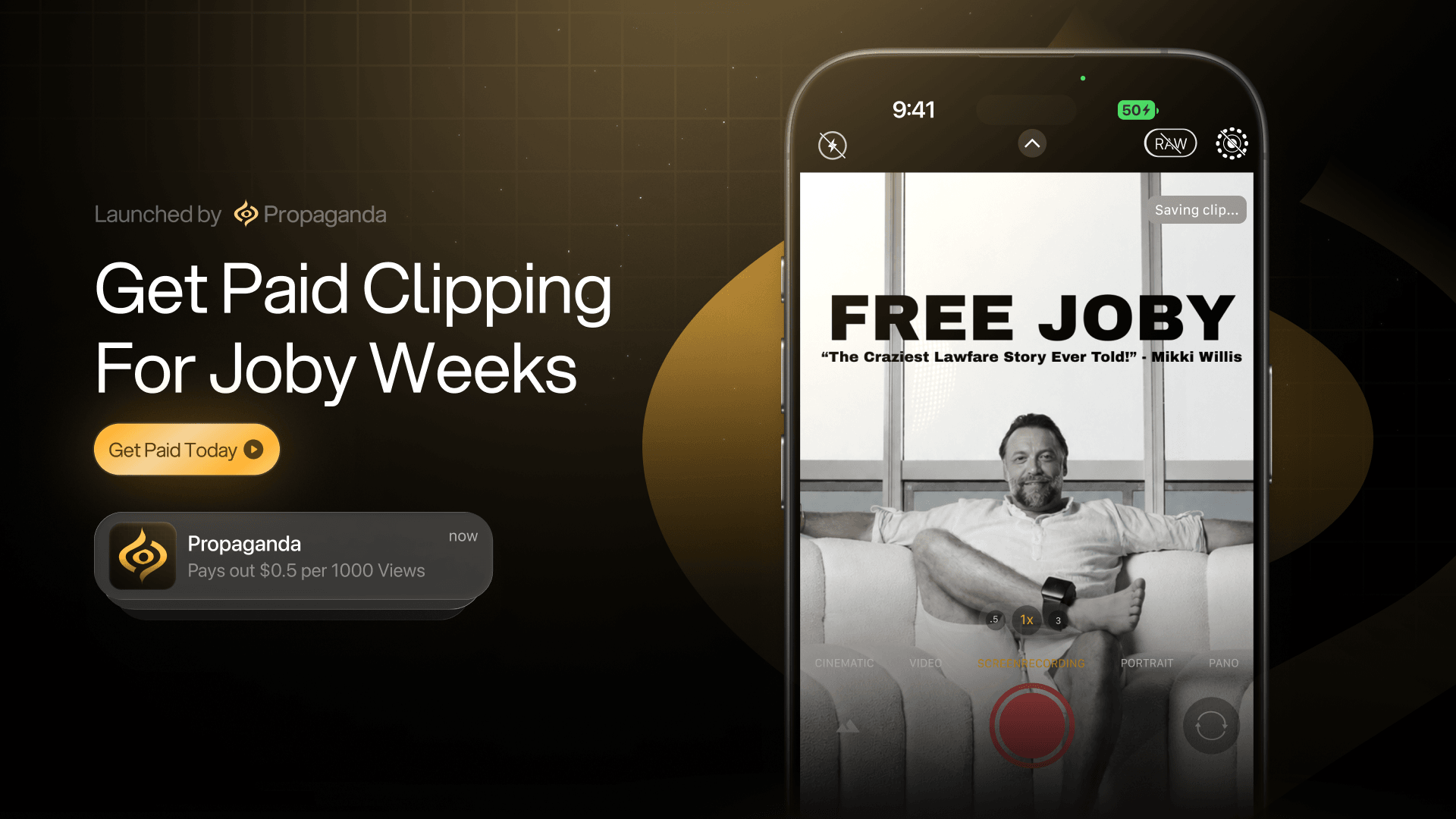Joby Weeks Clipping | $3.5K Budget | $0.5 CPM