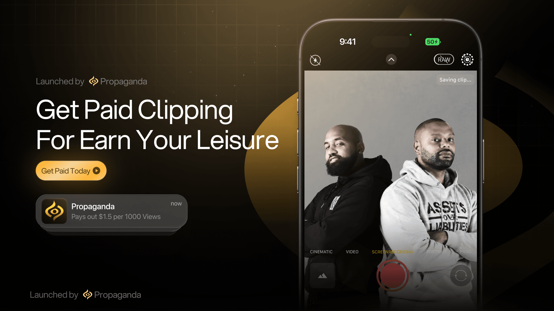 Earn Your Leisure Clipping | $10k Budget | $1.5 CPM