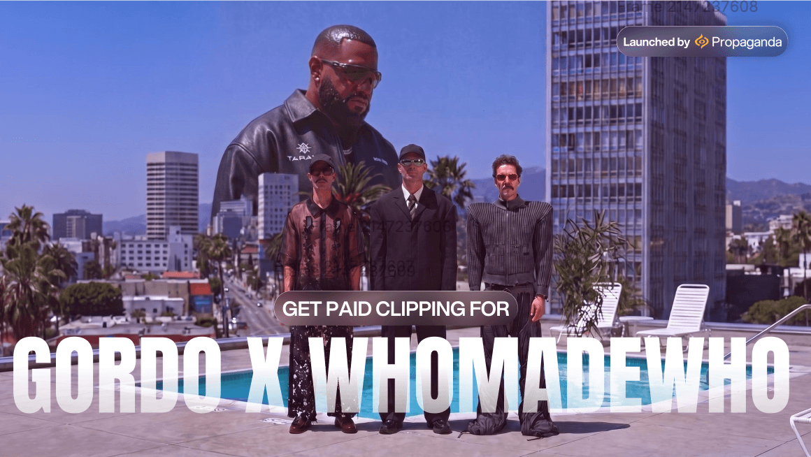 GORDO x WhoMadeWho Clipping | $5k Budget | $1 CPM