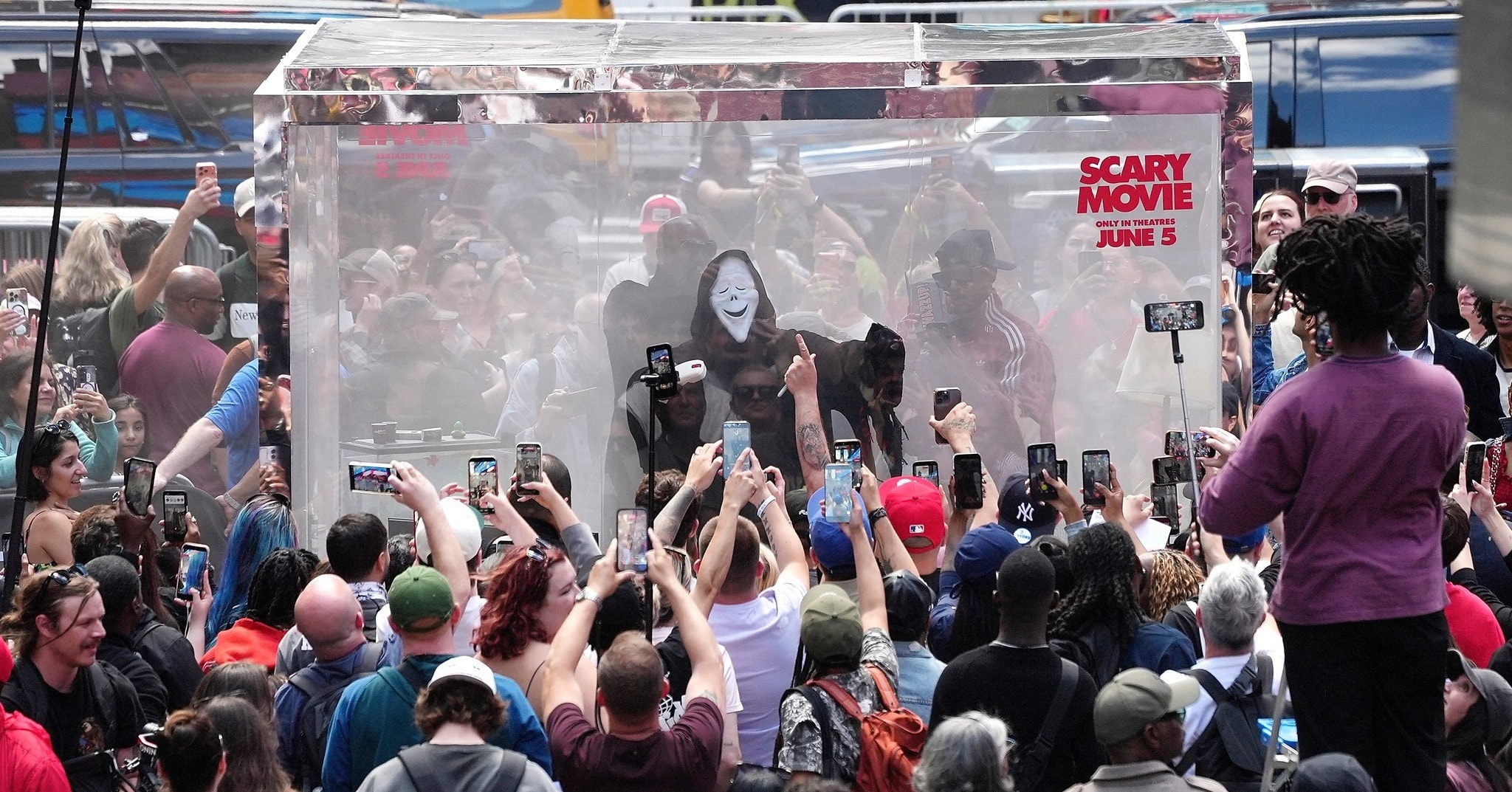 Post Scary Movie Times Square Stunt Clips