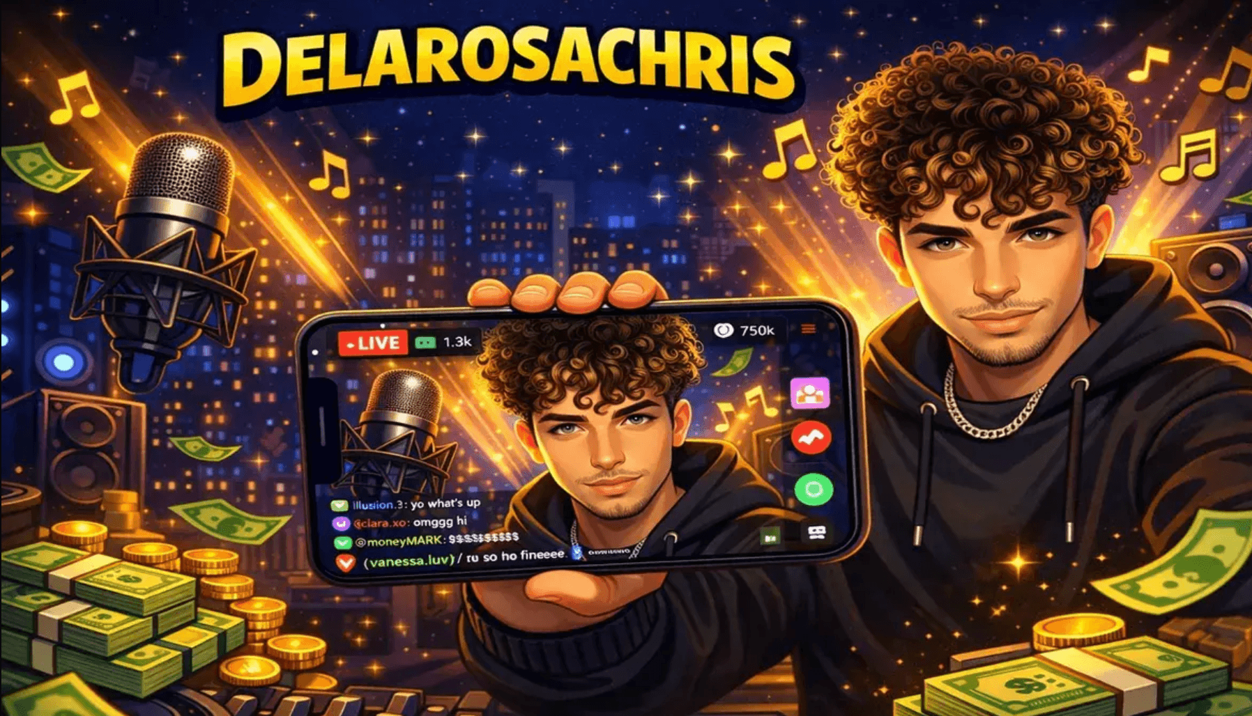 Delarosa Chris on Kick