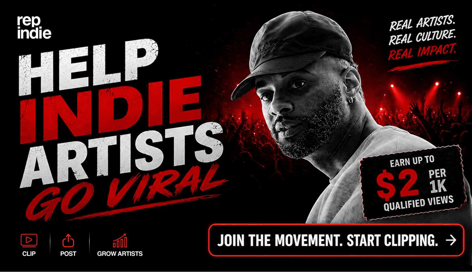 Get Paid to Post Viral Artist Clips