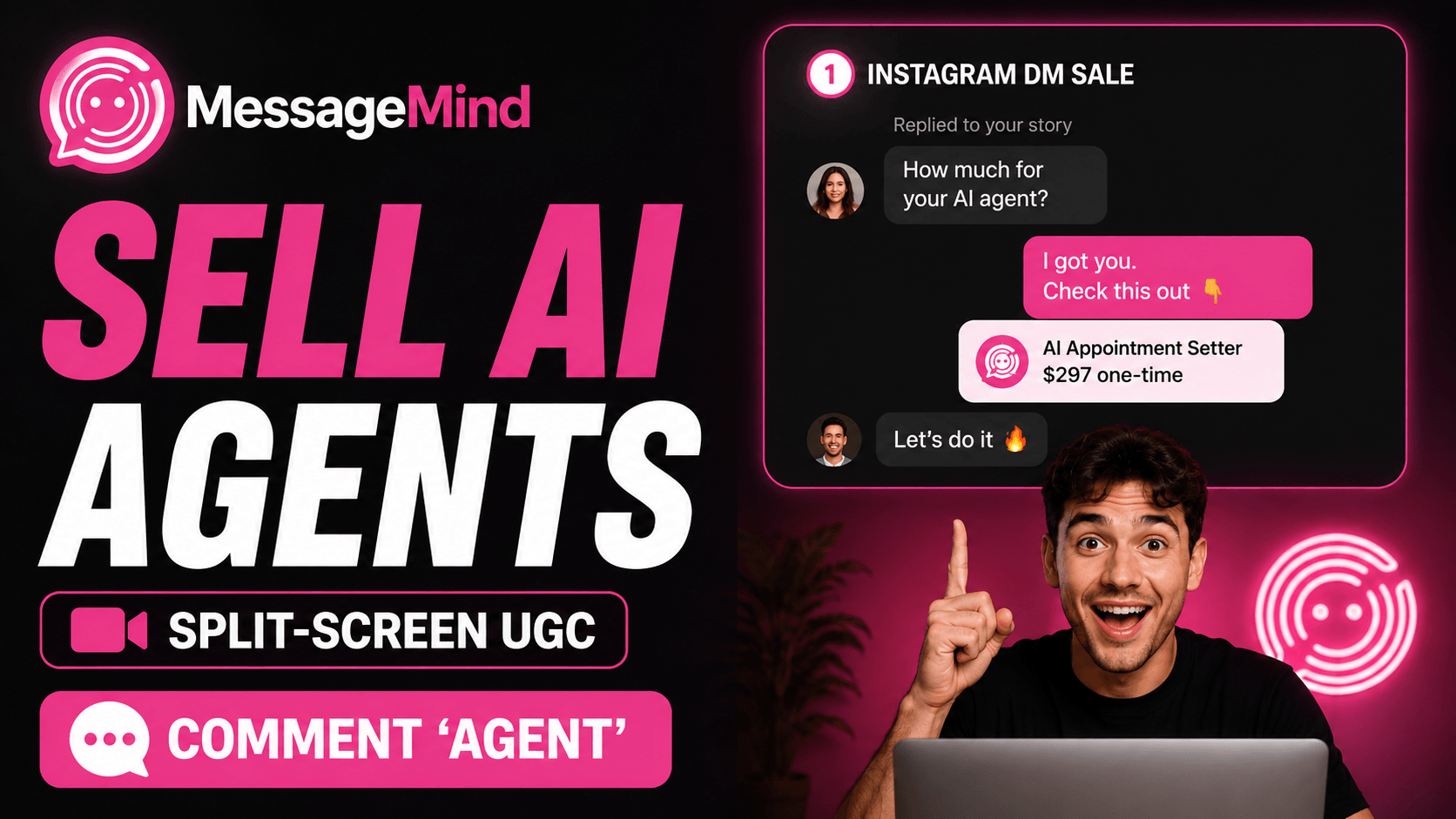 MessageMind WITH FACE UGC Split Screen
