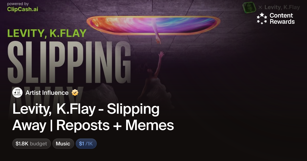 Levity, K.Flay - Slipping Away | Reposts + Memes by Artist Influence ...