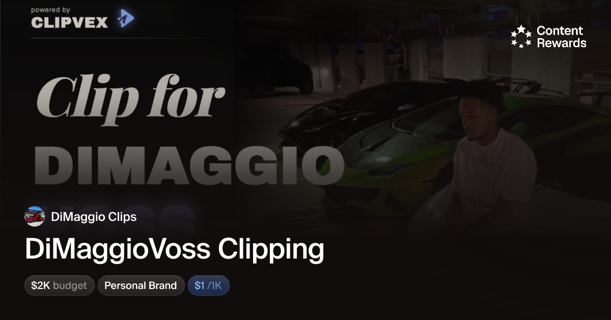 DiMaggioVoss Clipping by DiMaggio Clips | Content Rewards