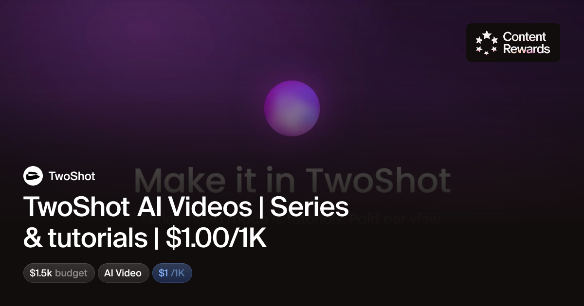 TwoShot AI Videos | Series & tutorials | $1.00/1K by TwoShot | Content ...
