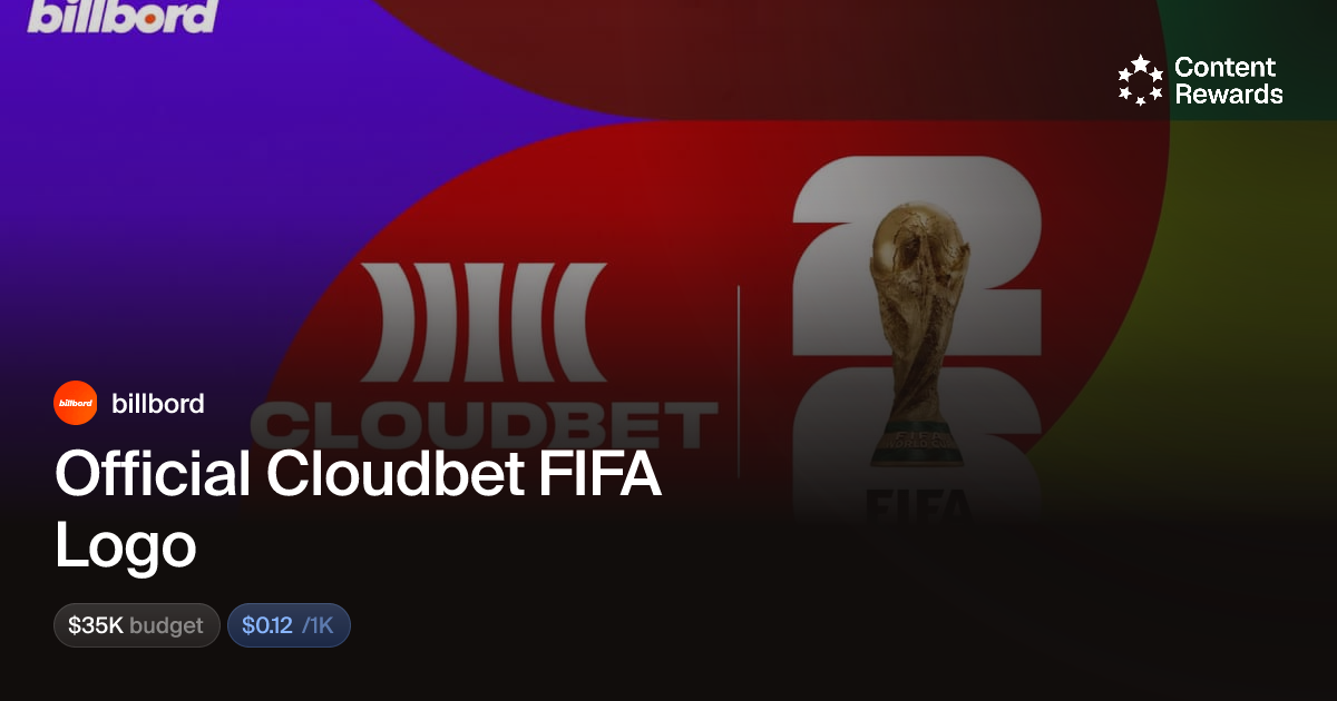 Official Cloudbet FIFA Logo by billbord | Content Rewards