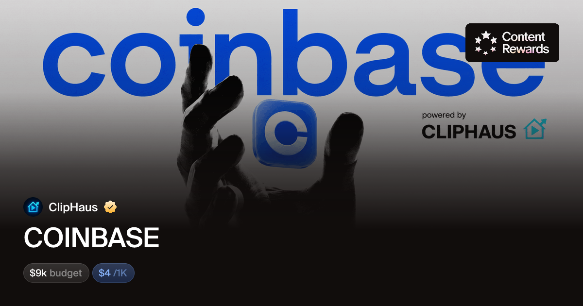 COINBASE by ClipHaus | Content Rewards